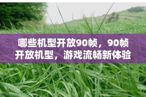 哪些机型开放90帧，90帧开放机型，游戏流畅新体验