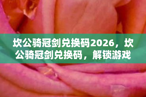 坎公骑冠剑兑换码2026，坎公骑冠剑兑换码，解锁游戏新体验，尽享无限乐趣