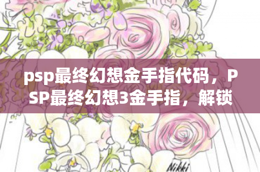 psp最终幻想金手指代码，PSP最终幻想3金手指，解锁无限可能的冒险之旅
