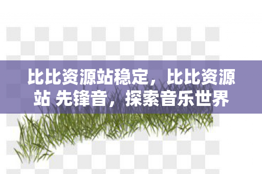比比资源站稳定，比比资源站 先锋音，探索音乐世界的无限可能