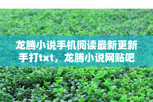 龙腾小说手机阅读最新更新手打txt，龙腾小说网贴吧，探索文学爱好者的精神家园