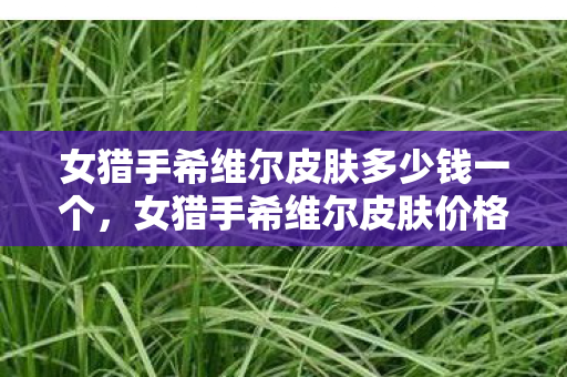 女猎手希维尔皮肤多少钱一个,女猎手希维尔皮肤价格分析 女猎手希维尔皮肤多少钱一个,女猎手希维尔皮肤价格分析