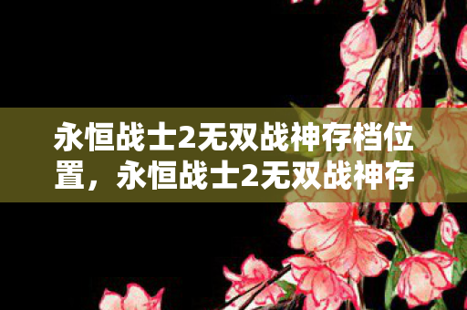 永恒战士2无双战神存档位置,永恒战士2无双战神存档,解锁无限战斗潜能 永恒战士2无双战神存档位置,永恒战士2无双战神存档,解锁无限战斗潜能