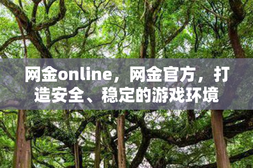 网金online，网金官方，打造安全、稳定的游戏环境