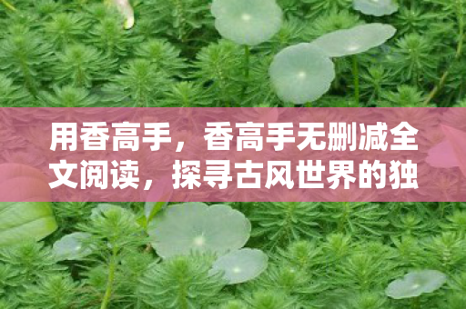 用香高手，香高手无删减全文阅读，探寻古风世界的独特魅力