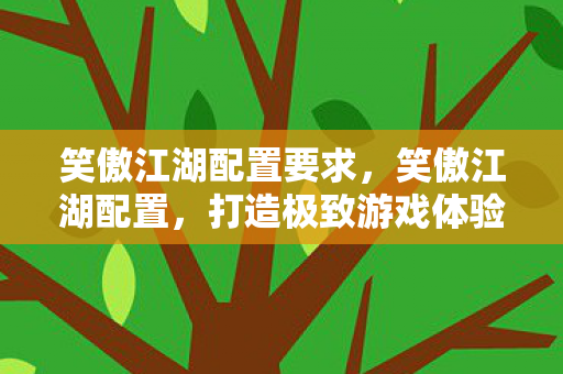 笑傲江湖配置要求，笑傲江湖配置，打造极致游戏体验的硬件指南