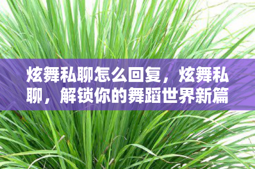 炫舞私聊怎么回复,炫舞私聊,解锁你的舞蹈世界新篇章 炫舞私聊怎么回复,炫舞私聊,解锁你的舞蹈世界新篇章