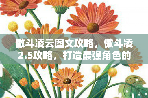 傲斗凌云图文攻略,傲斗凌2.5攻略,打造最强角色的全面指南 傲斗凌云图文攻略,傲斗凌2.5攻略,打造最强角色的全面指南