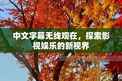 中文字幕无线观在，探索影视娱乐的新视界