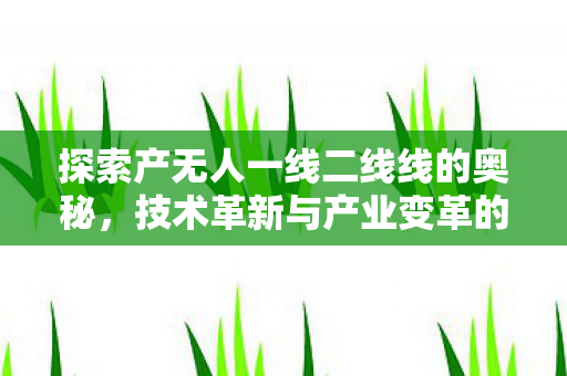 探索产无人一线二线线的奥秘，技术革新与产业变革的交汇点