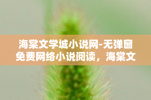 海棠文学城小说网-无弹窗免费网络小说阅读，海棠文学城，网络文学的新乐园