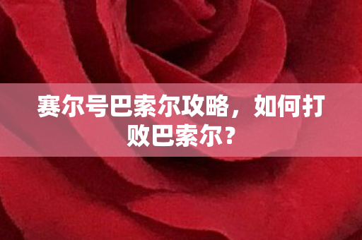 赛尔号巴索尔攻略，如何打败巴索尔？