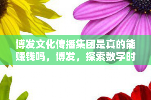 博发文化传播集团是真的能赚钱吗，博发，探索数字时代的创新机遇
