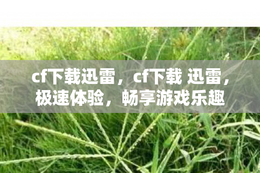 cf下载迅雷，cf下载 迅雷，极速体验，畅享游戏乐趣