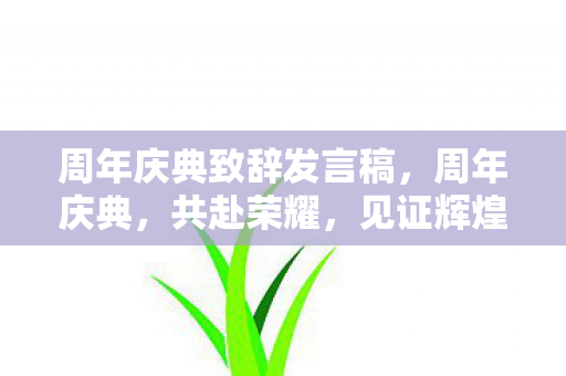 周年庆典致辞发言稿，周年庆典，共赴荣耀，见证辉煌时刻