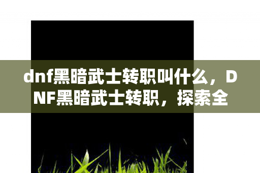 dnf黑暗武士转职叫什么，DNF黑暗武士转职，探索全新战斗风格与技能体系