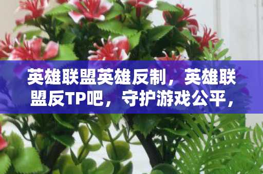 英雄联盟英雄反制，英雄联盟反TP吧，守护游戏公平，打击非法行为