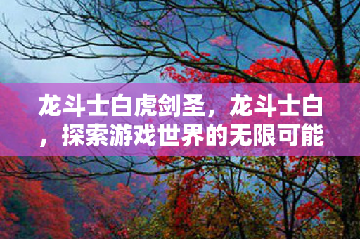 龙斗士白虎剑圣，龙斗士白，探索游戏世界的无限可能