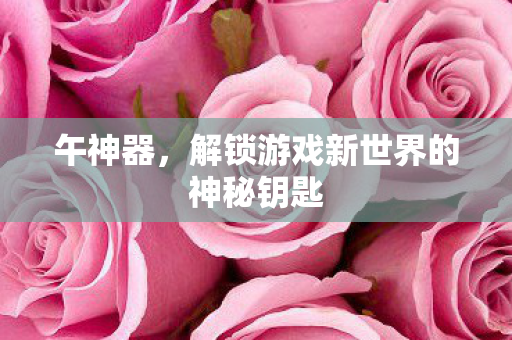午神器，解锁游戏新世界的神秘钥匙