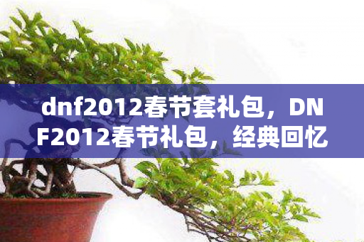 dnf2012春节套礼包,DNF2012春节礼包,经典回忆与游戏情怀的碰撞 dnf2012春节套礼包,DNF2012春节礼包,经典回忆与游戏情怀的碰撞