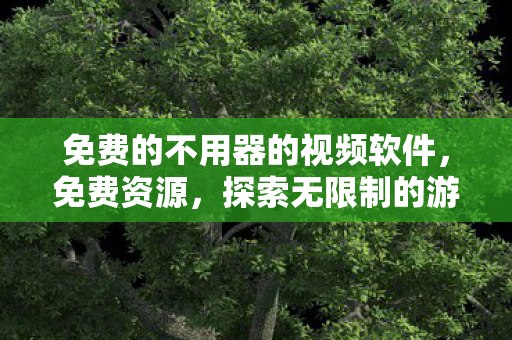 免费的不用器的视频软件，免费资源，探索无限制的游戏世界