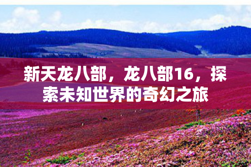 新天龙八部，龙八部16，探索未知世界的奇幻之旅