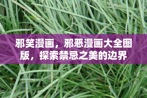 邪笑漫画，邪恶漫画大全图版，探索禁忌之美的边界
