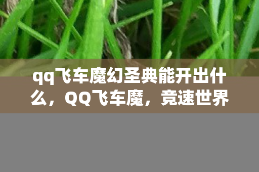 qq飞车魔幻圣典能开出什么，QQ飞车魔，竞速世界的无限可能