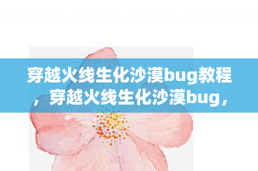 穿越火线生化沙漠bug教程，穿越火线生化沙漠bug，揭秘游戏内的神秘漏洞