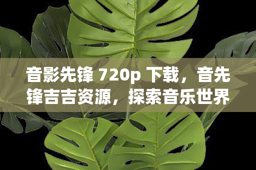 音影先锋 720p 下载，音先锋吉吉资源，探索音乐世界的无限可能