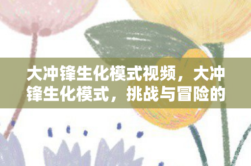 大冲锋生化模式视频，大冲锋生化模式，挑战与冒险的极致体验