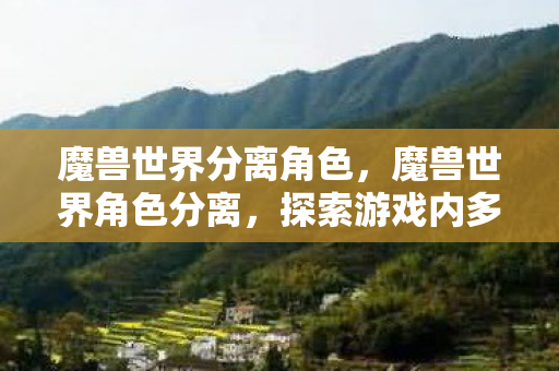 魔兽世界分离角色，魔兽世界角色分离，探索游戏内多样性与个性化