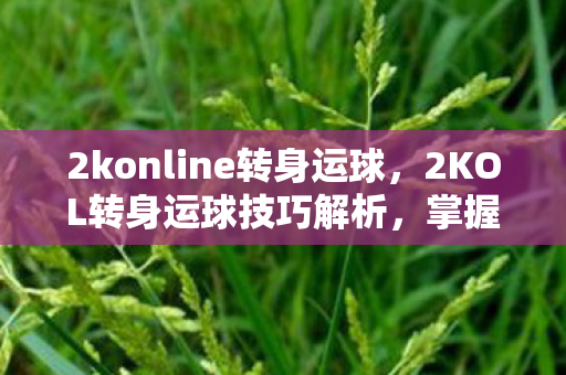 2konline转身运球，2KOL转身运球技巧解析，掌握华丽转身，突破对手防线