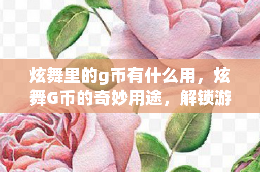 炫舞里的g币有什么用，炫舞G币的奇妙用途，解锁游戏新世界的钥匙