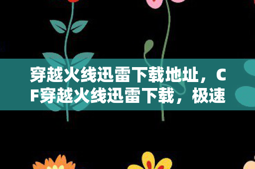 穿越火线迅雷下载地址，CF穿越火线迅雷下载，极速体验，畅享游戏乐趣