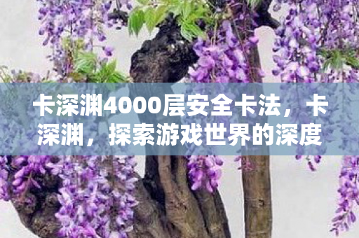 卡深渊4000层安全卡法，卡深渊，探索游戏世界的深度与未知