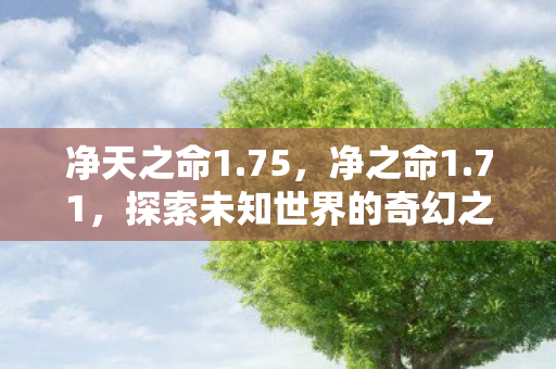 净天之命1.75，净之命1.71，探索未知世界的奇幻之旅