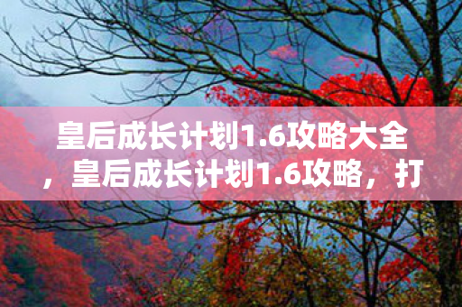 皇后成长计划1.6攻略大全，皇后成长计划1.6攻略，打造后宫之主的全面指南
