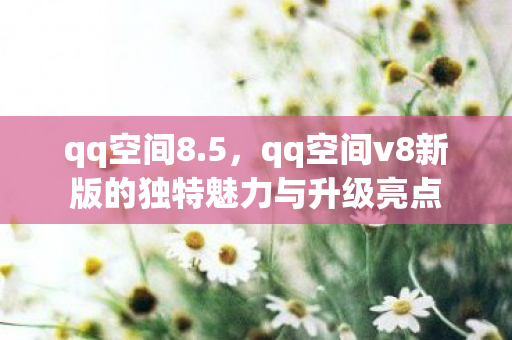 qq空间8.5，qq空间v8新版的独特魅力与升级亮点
