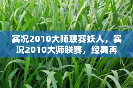 实况2010大师联赛妖人，实况2010大师联赛，经典再现，策略与激情的碰撞