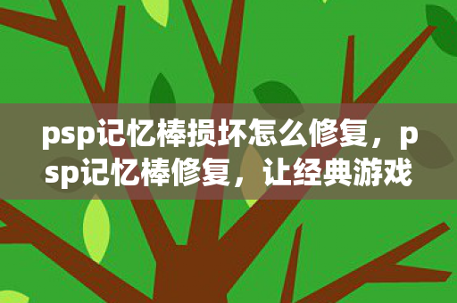 psp记忆棒损坏怎么修复，psp记忆棒修复，让经典游戏机焕发新生