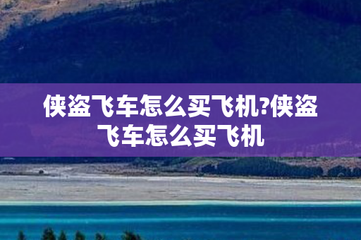 侠盗飞车怎么买飞机?侠盗飞车怎么买飞机