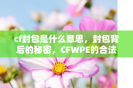 cf封包是什么意思，封包背后的秘密，CFWPE的合法应用与探索