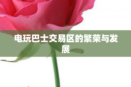 电玩巴士交易区的繁荣与发展 电玩巴士交易区的繁荣与发展