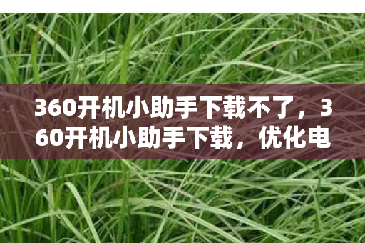 360开机小助手下载不了，360开机小助手下载，优化电脑启动，提升使用体验