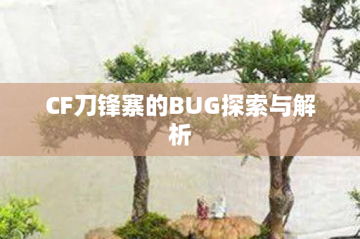 CF刀锋寨的BUG探索与解析 CF刀锋寨的BUG探索与解析