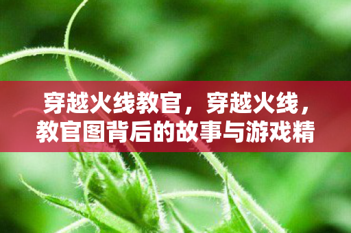 穿越火线教官，穿越火线，教官图背后的故事与游戏精神