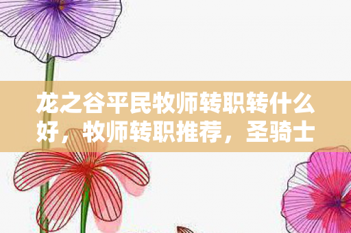 龙之谷平民牧师转职转什么好，牧师转职推荐，圣骑士与祭司