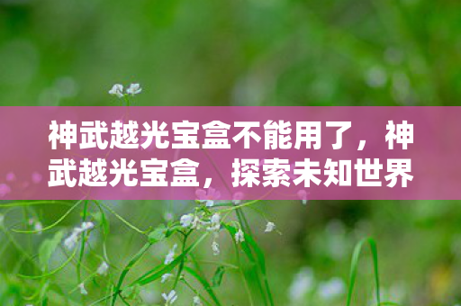 神武越光宝盒不能用了，神武越光宝盒，探索未知世界的奇妙之旅