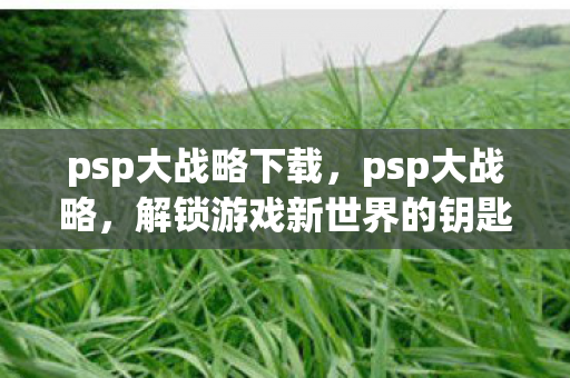 psp大战略下载，psp大战略，解锁游戏新世界的钥匙